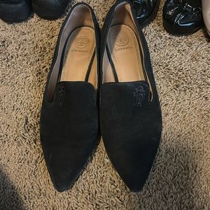 TORY BURCH suede pointy flats